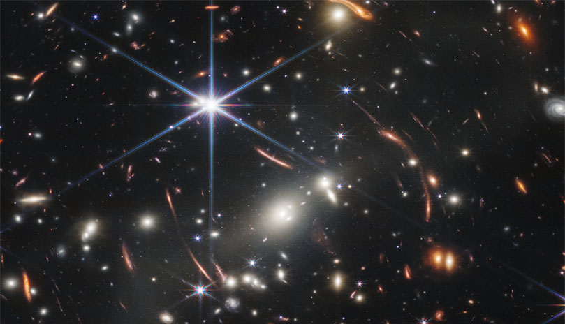 Galaxy Cluster SMACS 0723 from NASA's James Webb Space Telescope (cropped)